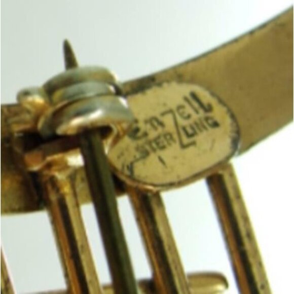 Sterling Silver Brooch 925 Music Scale Womans Hallmarked Enzell Gems Clef - Picture 7 of 12